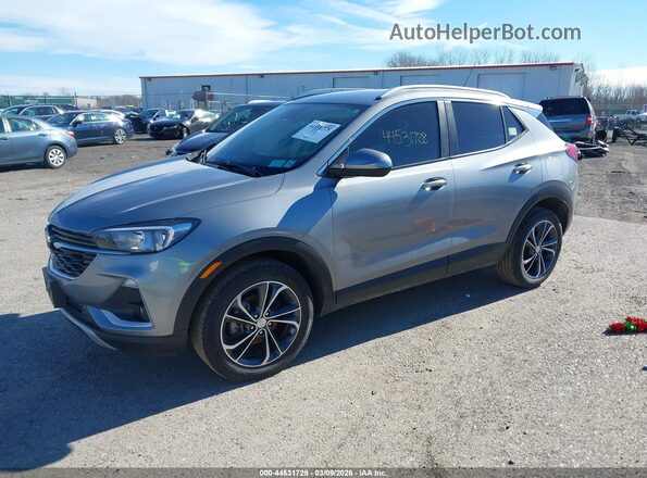 KL4MMESL9PB096505 2023 BUICK ENCORE Gray წინა მარცხენა ხედი სამი მეოთხედიდან