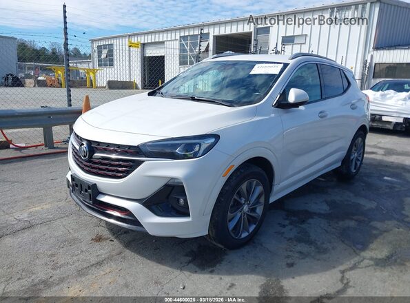 KL4MMFSL6LB065633 2020 BUICK ENCORE White Vista tres cuartos delantera izquierda