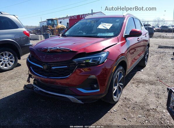 KL4MMGSL0NB008644 2022 BUICK ENCORE Красный Передняя левая четверть
