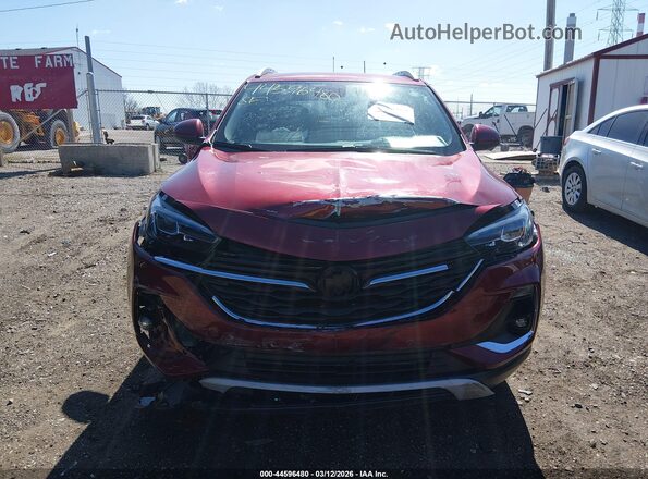 KL4MMGSL0NB008644 2022 BUICK ENCORE Красный Вид щитка приборов