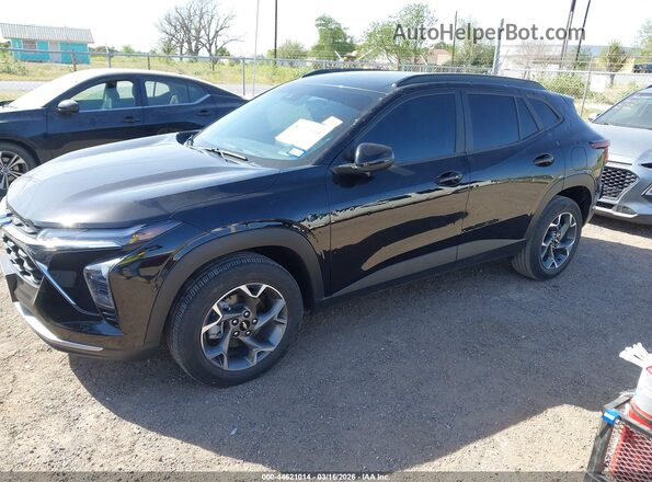 KL77LHE26RC181533 2024 CHEVROLET TRAX Black წინა მარცხენა ხედი სამი მეოთხედიდან