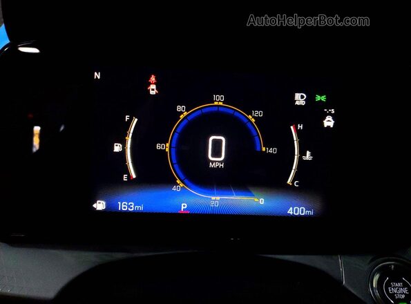 KL77LHEP1TC028528 2026 CHEVROLET TRAX Синий Вид щитка приборов