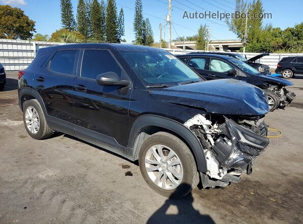 KL79MMS22MB178680 2021 CHEVROLET TRAILBLAZER Black წინა მარჯვენა