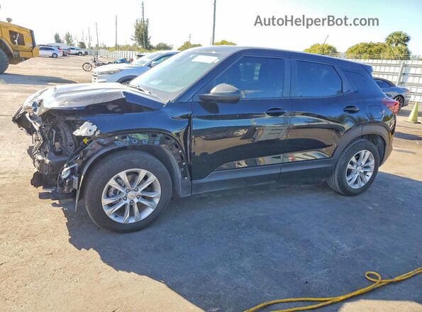 KL79MMS22MB178680 2021 CHEVROLET TRAILBLAZER Black წინა მარცხენა ხედი სამი მეოთხედიდან