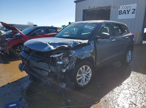 KL79MNSL4MB150345 2021 CHEVROLET TRAILBLAZER Серый Передняя левая четверть
