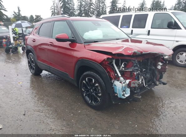 KL79MPSL3NB084738 2022 CHEVROLET TRAILBLAZER Бордовый Передняя правая четверть