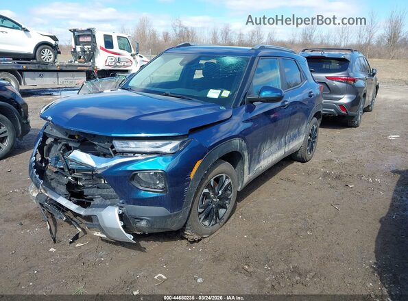KL79MRSLXMB124338 2021 CHEVROLET TRAILBLAZER Turquoise Przód lewy