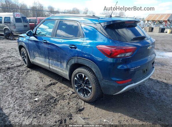 KL79MRSLXMB124338 2021 CHEVROLET TRAILBLAZER Turquoise Tył lewy