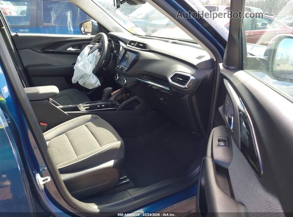 KL79MRSLXMB124338 2021 CHEVROLET TRAILBLAZER Turquoise Widok wnętrza z przodu