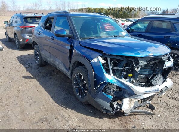 KL79MRSLXMB124338 2021 CHEVROLET TRAILBLAZER Turquoise Przód prawy