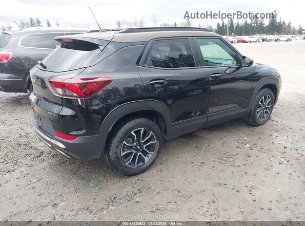 KL79MSSL8MB023693 2021 CHEVROLET TRAILBLAZER Черный Задняя правая четверть