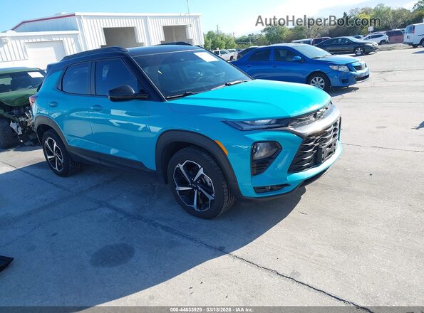 KL79MTSL7NB064419 2022 CHEVROLET TRAILBLAZER Light Blue წინა მარჯვენა