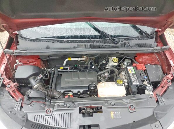 KL7CJKSB0MB319653 2021 CHEVROLET TRAX Maroon Widok komory silnika