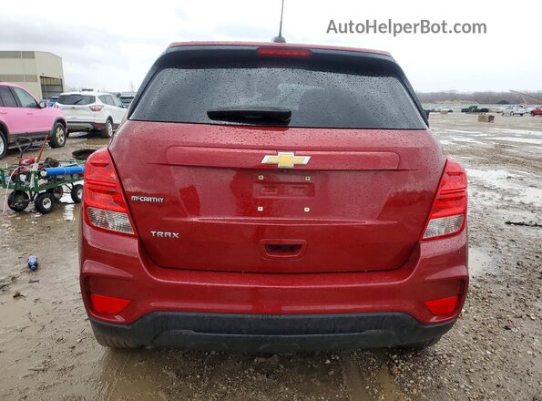 KL7CJKSB0MB319653 2021 CHEVROLET TRAX Maroon Widok z tyłu