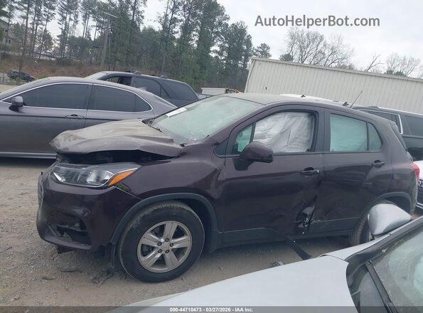 KL7CJKSB2LB331477 2020 CHEVROLET TRAX Бордовый Панорамный вид салона 360°