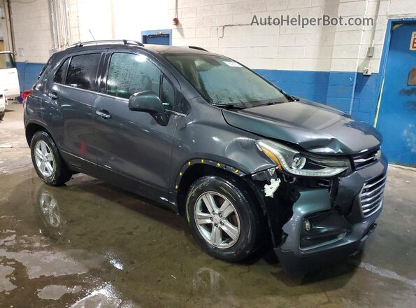 KL7CJLSB2JB617686 2018 CHEVROLET TRAX Gray Przód prawy
