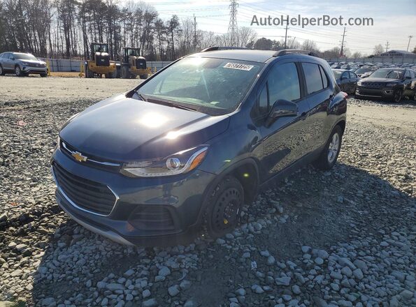 KL7CJLSB4MB338504 2021 CHEVROLET TRAX Blue Передня ліва чверть