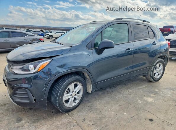 KL7CJLSB8MB343818 2021 CHEVROLET TRAX Blue Przód lewy