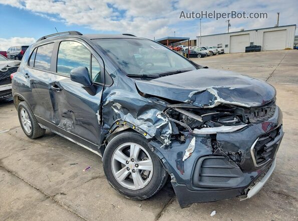 KL7CJLSB8MB343818 2021 CHEVROLET TRAX Blue Przód prawy