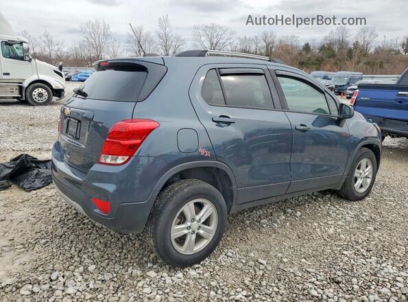 KL7CJPSB2MB358743 2021 CHEVROLET TRAX Blue Trasero derecho