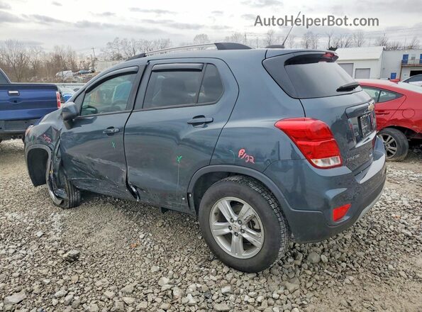 KL7CJPSB2MB358743 2021 CHEVROLET TRAX Blue Trasero izquierdo