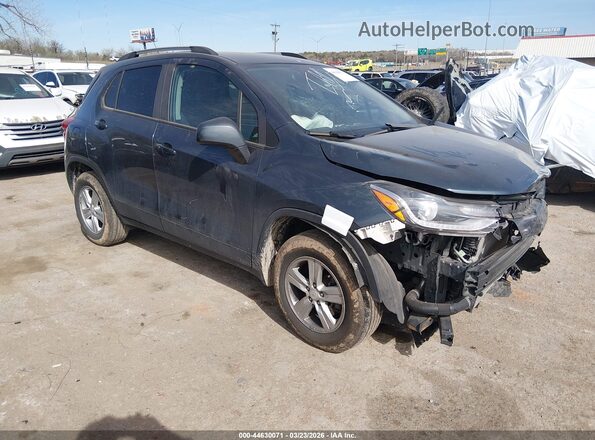 KL7CJPSM1NB561383 2022 CHEVROLET TRAX Gray Delantero derecho