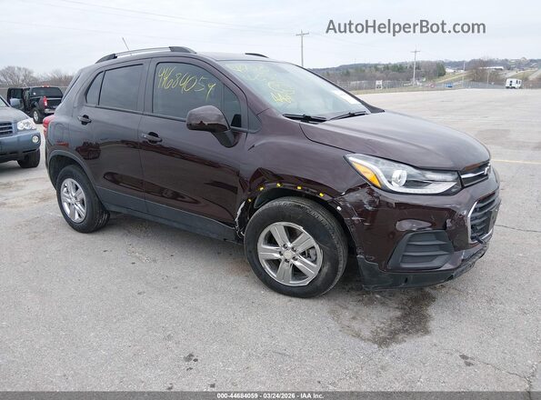 KL7CJPSM9NB530463 2022 CHEVROLET TRAX Фиолетовый Передняя правая четверть