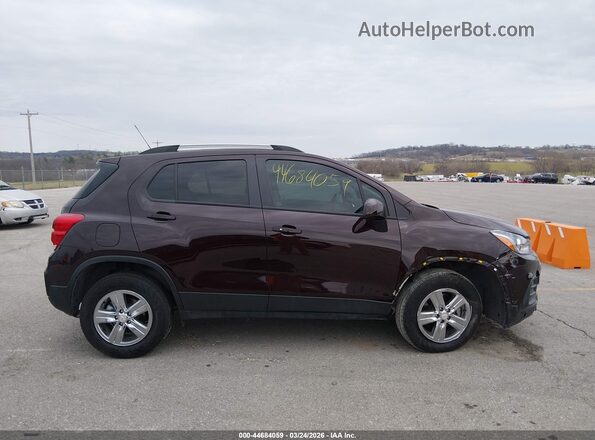 KL7CJPSM9NB530463 2022 CHEVROLET TRAX Фиолетовый Вид щитка приборов
