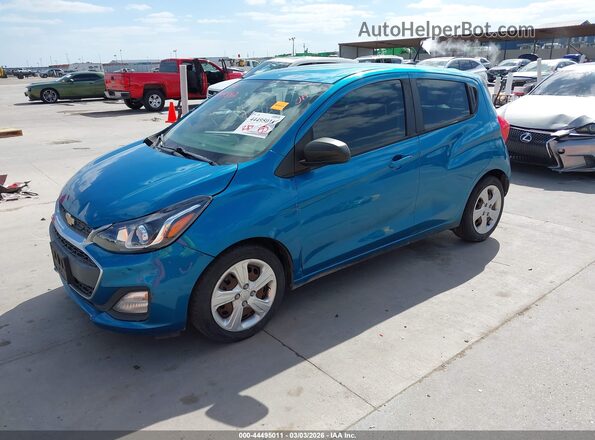 KL8CB6SA0KC707237 2019 CHEVROLET SPARK Бирюзовый Передняя левая четверть