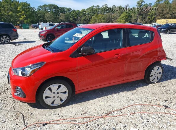 KL8CB6SA1HC822759 2017 CHEVROLET SPARK Красный Передняя левая четверть