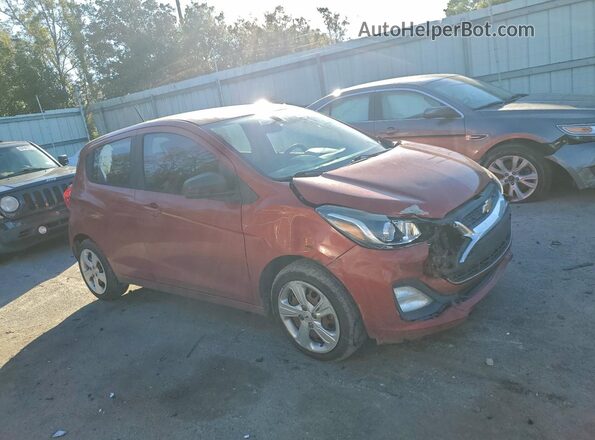 KL8CB6SA1MC709243 2021 CHEVROLET SPARK Оранжевый Передняя правая четверть