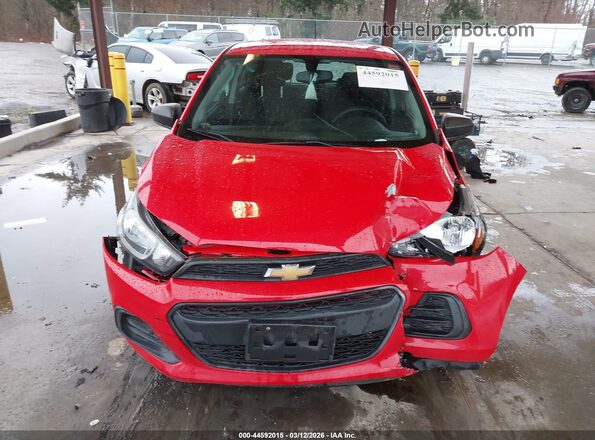 KL8CB6SA4JC472453 2018 CHEVROLET SPARK Red Вид щитка приладів