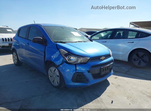 KL8CB6SA6JC469232 2018 CHEVROLET SPARK Синий Передняя правая четверть