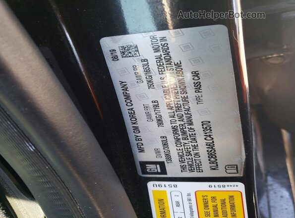 KL8CB6SA6LC413570 2020 CHEVROLET SPARK Черный Вид подкапотного пространства