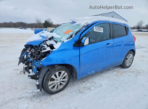 KL8CD6SA0JC447589 2018 CHEVROLET SPARK Blue Vista tres cuartos delantera izquierda