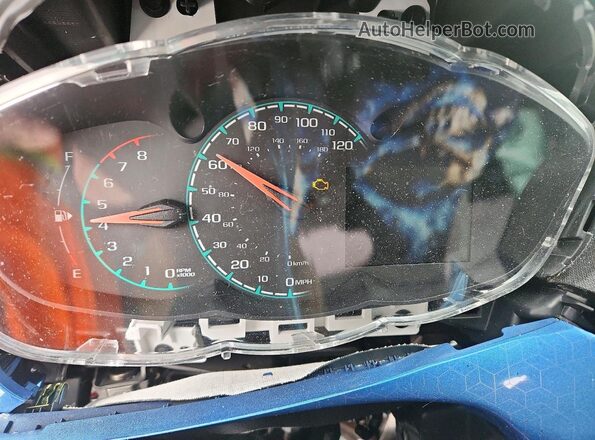 KL8CD6SA0JC447589 2018 CHEVROLET SPARK Blue Vista del cuadro de instrumentos