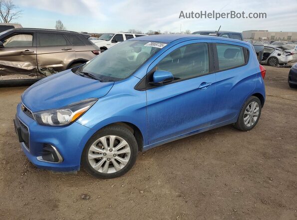 KL8CD6SA1JC467043 2018 CHEVROLET SPARK Синий Передняя левая четверть