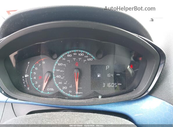 KL8CD6SA2JC480299 2018 CHEVROLET SPARK Blue Widok tylnych siedzeń