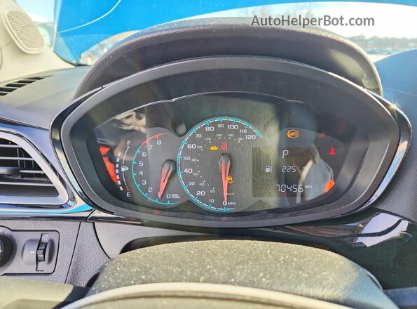 KL8CD6SA3LC478340 2020 CHEVROLET SPARK Синий Вид щитка приборов