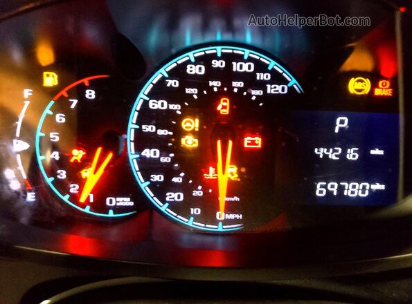 KL8CD6SA6LC447096 2020 CHEVROLET SPARK Красный Вид щитка приборов