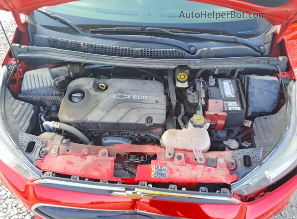 KL8CD6SA8JC458243 2018 CHEVROLET SPARK Red Vista del compartimento del motor