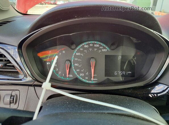 KL8CD6SA8JC458243 2018 CHEVROLET SPARK Red Vista del cuadro de instrumentos