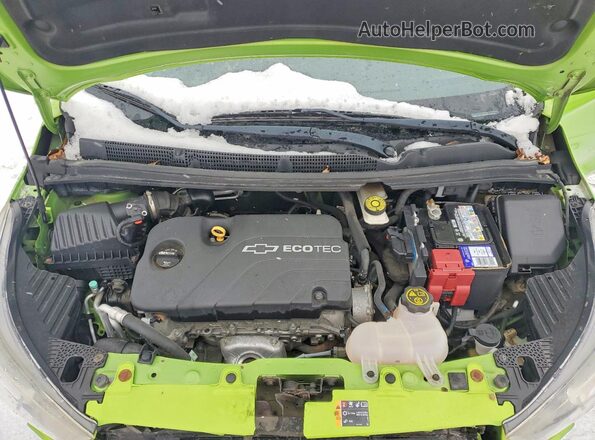 KL8CD6SA9GC563897 2016 CHEVROLET SPARK Зеленый Вид задней части салона