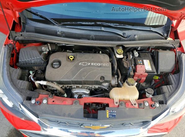 KL8CD6SAXNC014402 2022 CHEVROLET SPARK Красный Вид задней части салона