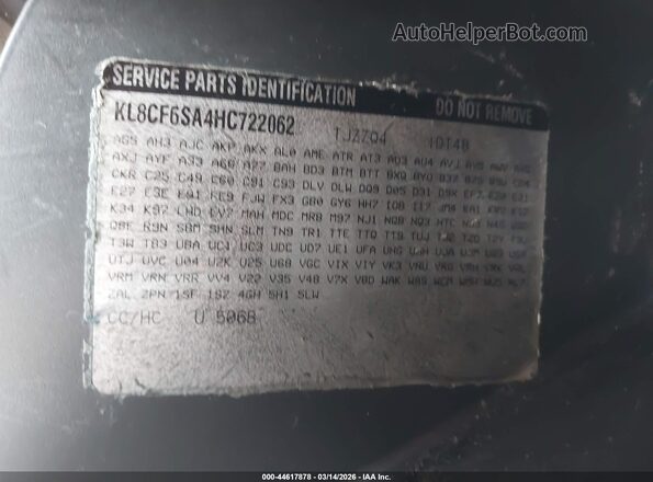 KL8CF6SA4HC722062 2017 CHEVROLET SPARK Черный Вид подкапотного пространства
