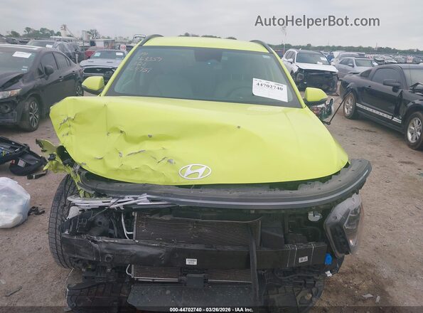 KM8HCCAB4RU064751 2024 HYUNDAI KONA Green Instrument cluster view