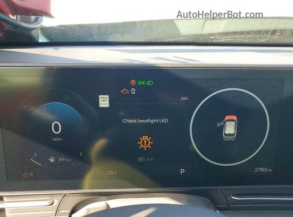 KM8HD3A33TU376640 2026 HYUNDAI KONA Зеленый Вид щитка приборов