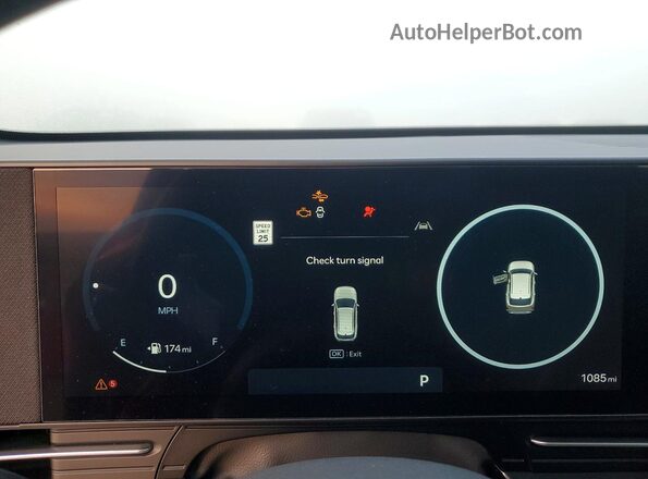 KM8HE3A36TU390707 2026 HYUNDAI KONA Серый Вид щитка приборов