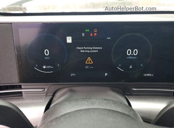 KM8HECA34RU180910 2024 HYUNDAI KONA Серый Вид щитка приборов