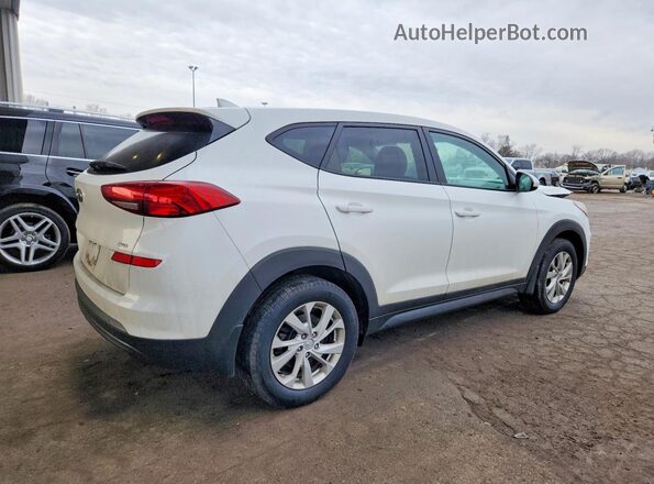 KM8J2CA44KU017652 2019 HYUNDAI TUCSON Белый Задняя правая четверть